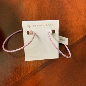 Kendra Scott Val Purple Hoop Earrings